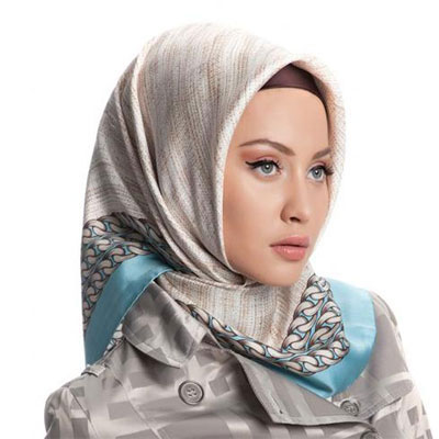 تصویر 5 از روسری چهارخانه با ترکیب رنگ های مدرن و خاص