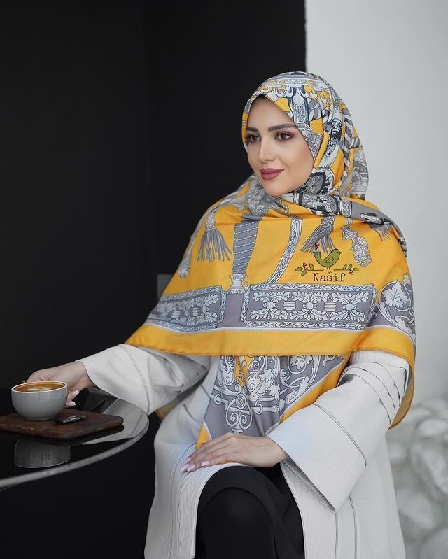 تصویر 2 از روسری نخی سبک و خنک مناسب فصل های گرم