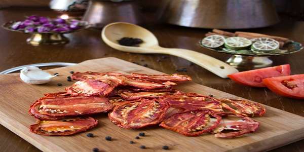 تصویر 4 از گوجه خشک آفتابی اسلایس شده مناسب سالاد و پاستا