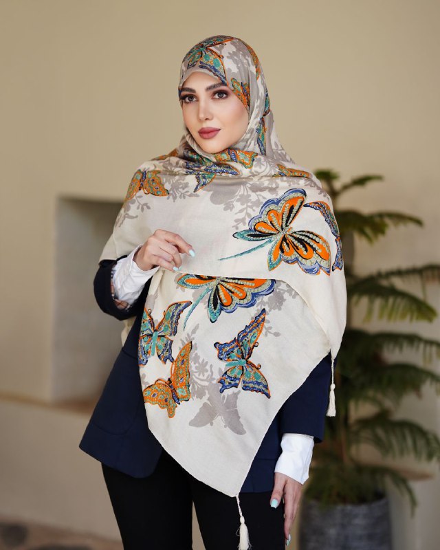 روسری تابستانه با سبک خنک و راحت برای روزانه