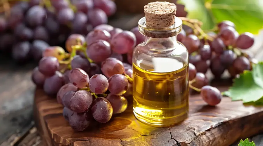 تصویر 1 از روغن هسته انگور با بافت شفاف و ملایم