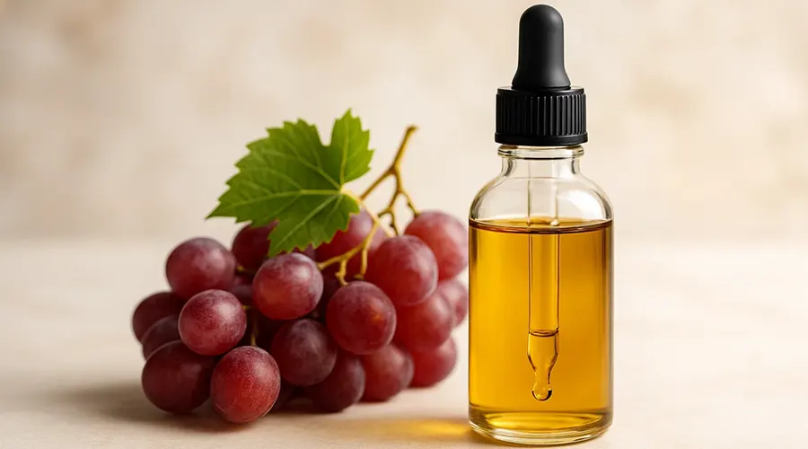 تصویر 2 از روغن هسته انگور با بافت شفاف و ملایم