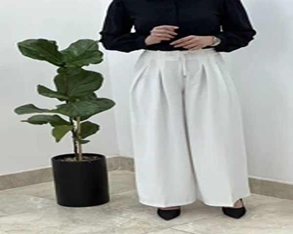 تصویر 1 از شلوار مازراتی زنانه بگ دوخت کارآمد مینیمال مدرن