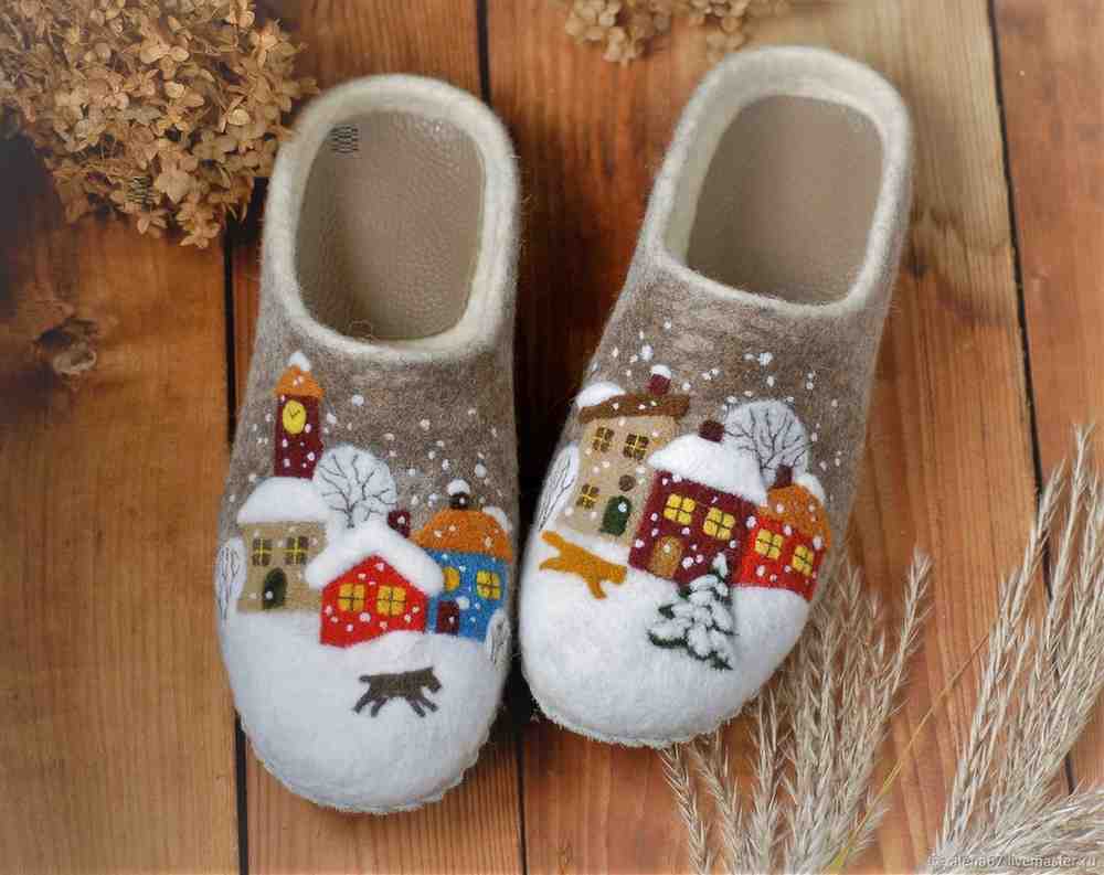 تصویر 4 از پاپوش نمدی سبک و راحت مناسب فصول سرد سال