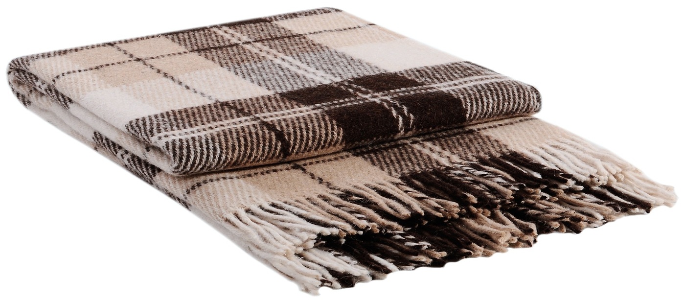 تصویر 3 از پتو چهار خونه قهوه ای مدرن مناسب دکور امروزی