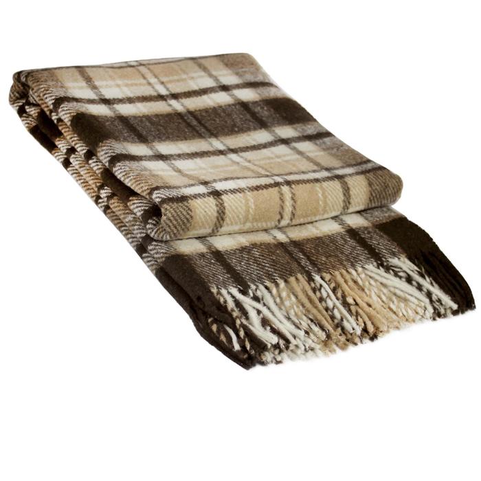 تصویر 4 از پتو چهار خونه قهوه ای مدرن مناسب دکور امروزی