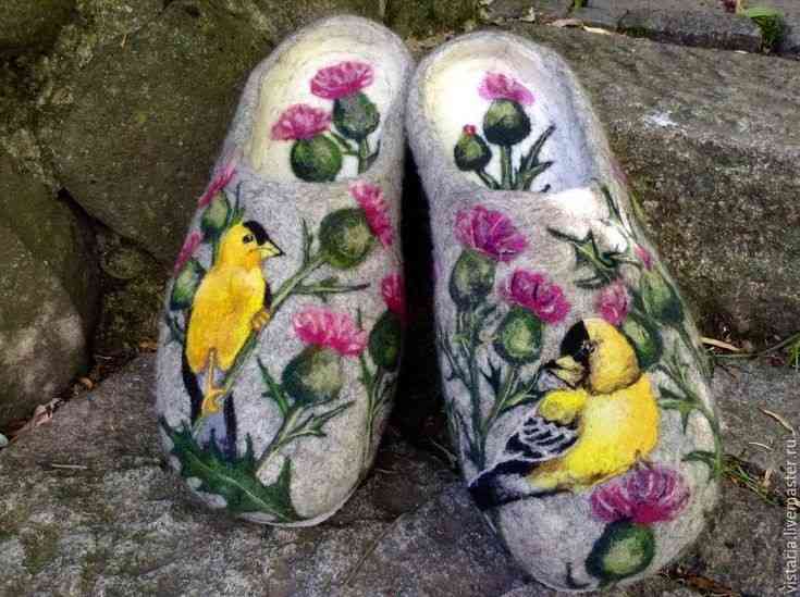 تصویر 4 از پاپوش نمدی مخصوص مراقبت از پا با بافت بسیار نرم