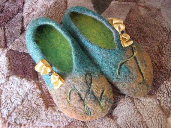 تصویر 2 از پاپوش نمدی با طراحی جذاب و مناسب دورهمی های خانوادگی