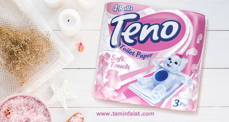 تصویر 3 از دستمال توالت دو قلو تنو سفید ساده یکنواخت