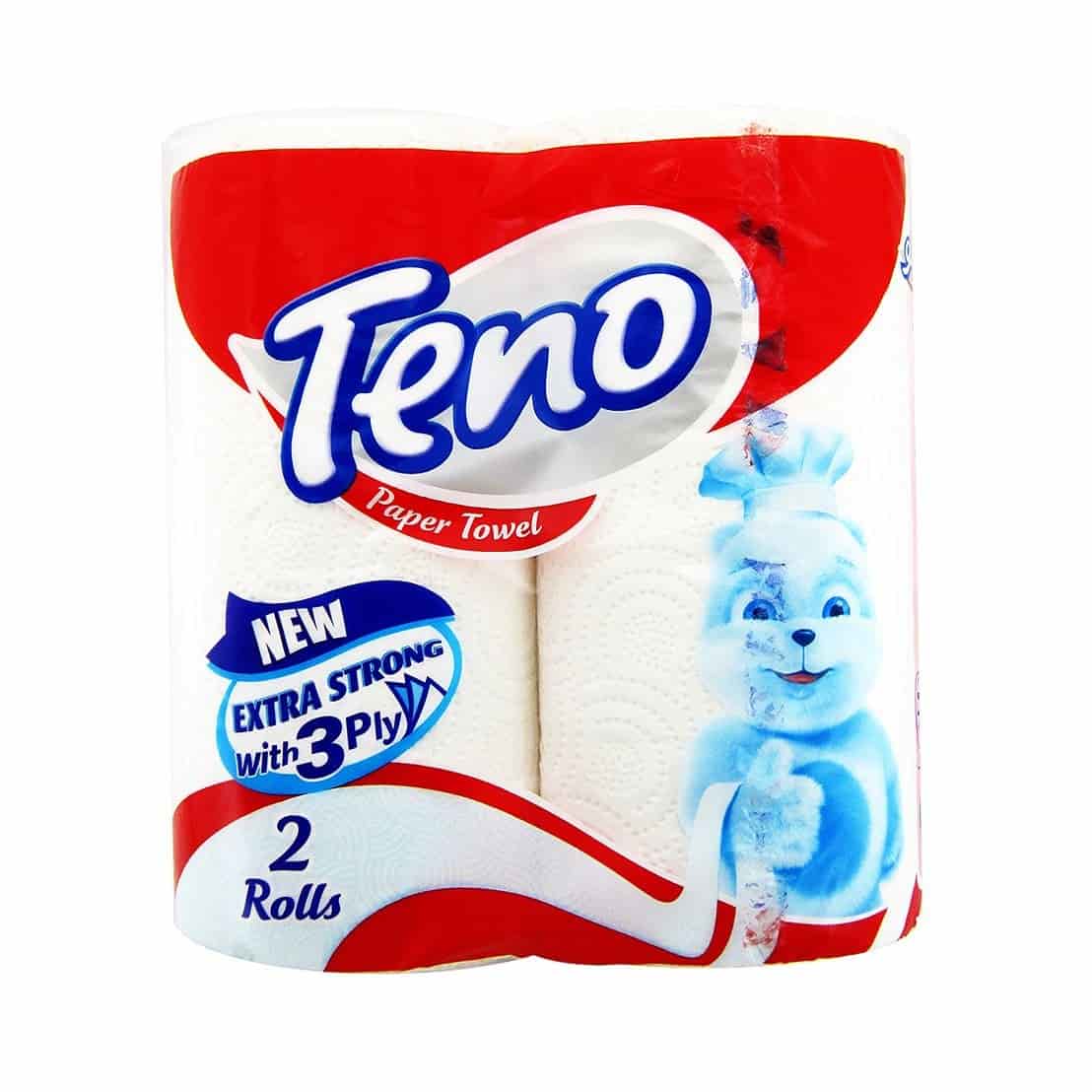 تصویر 4 از دستمال توالت دو قلو تنو سفید ساده یکنواخت