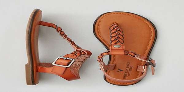 تصویر 1 از صندل چرم زنانه انگشتی طبیعی زنانه با کفی نرم