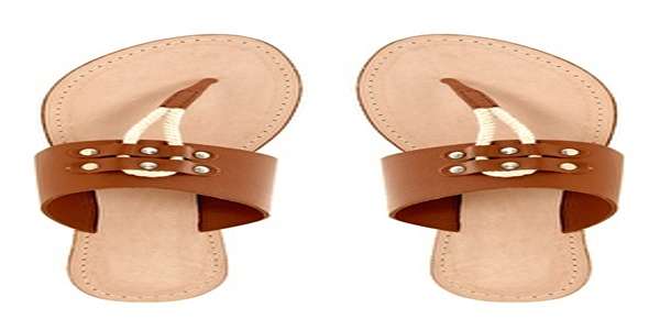 صندل چرم زنانه انگشتی طبیعی زنانه با کفی نرم