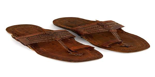 تصویر 4 از صندل چرم زنانه انگشتی طبیعی زنانه با کفی نرم