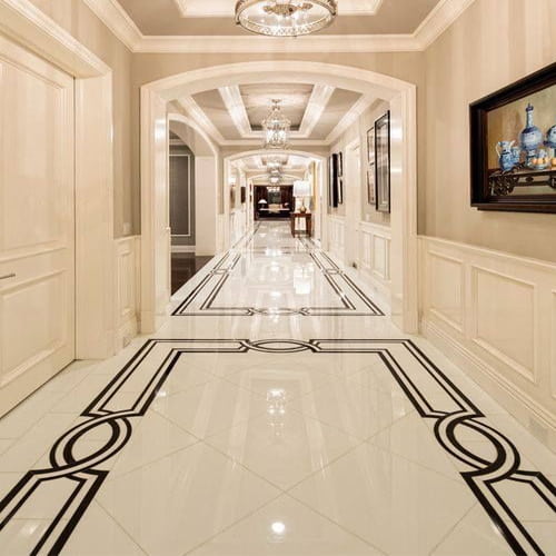 تصویر 3 از سرامیک طرح سنگ طلایی مناسب ترکیب با دکوراسیون چوبی و مدرن