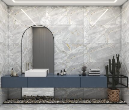 تصویر 3 از سرامیک طرح سنگ چینی مناسب ترکیب با دکوراسیون چوبی و مدرن