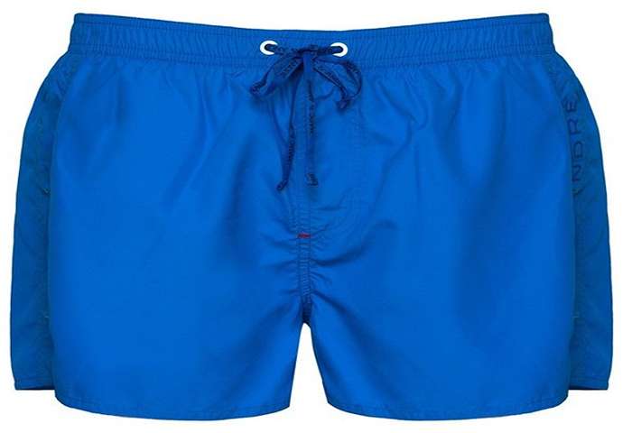 شورت مردانه آبی دوخت منظم فرم ثابت پوششی