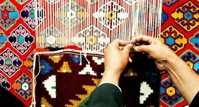 تصویر 1 از تابلو فرش پشمی درشت بافت با جلوه ای گرم و دلنشین