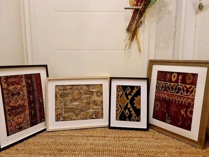 تصویر 2 از تابلو فرش پشمی درشت بافت با جلوه ای گرم و دلنشین