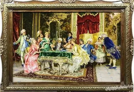 تصویر 1 از تابلو فرش درجه یک صادراتی ابریشم بافت قابل سفارش تعداد بالا