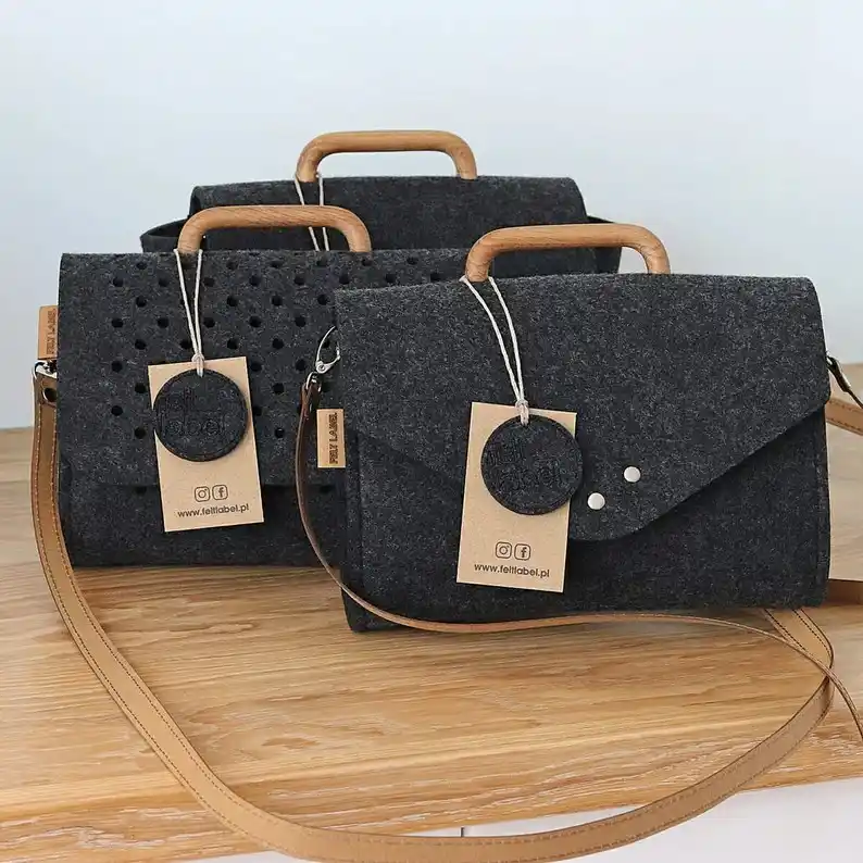 تصویر 4 از کیف نمدی چندکاره دوشی و دستی مخصوص و سبک