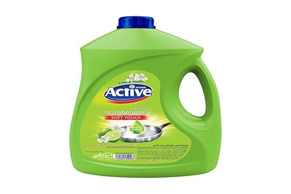 تصویر 1 از مایع ظرفشویی 4 لیتری اکتیو ماندگاری بو محیط آشپزی