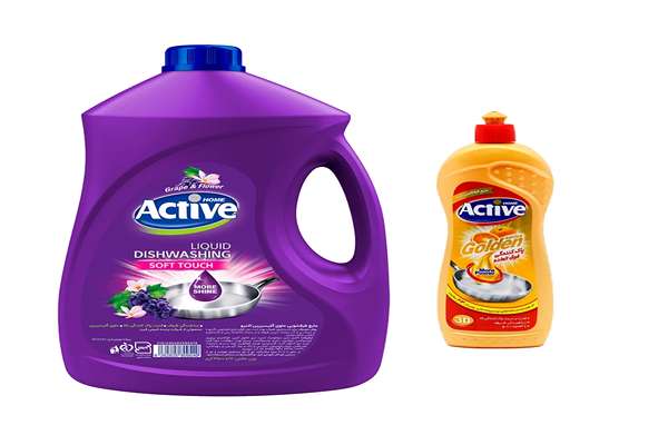 تصویر 4 از مایع ظرفشویی اکتیو بنفش قدرت لکه زدایی سطوح روغنی