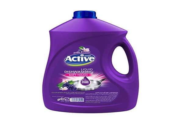 تصویر 3 از مایع ظرفشویی اکتیو بنفش قدرت لکه زدایی سطوح روغنی