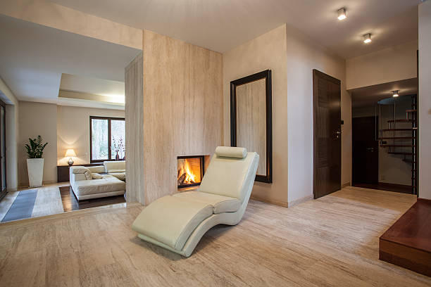 تصویر 2 از سنگ تراورتن عسلی گرم مناسب طراحی ویلایی