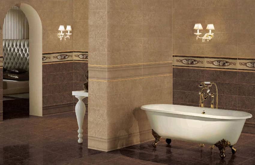 تصویر 1 از کاشی طرح دار تبریز بافت سنتی لعاب ملایم