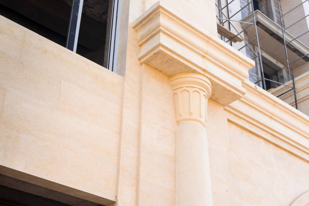 تصویر 4 از سنگ تراورتن بژ ملایم کاربرد سازه های مسکونی