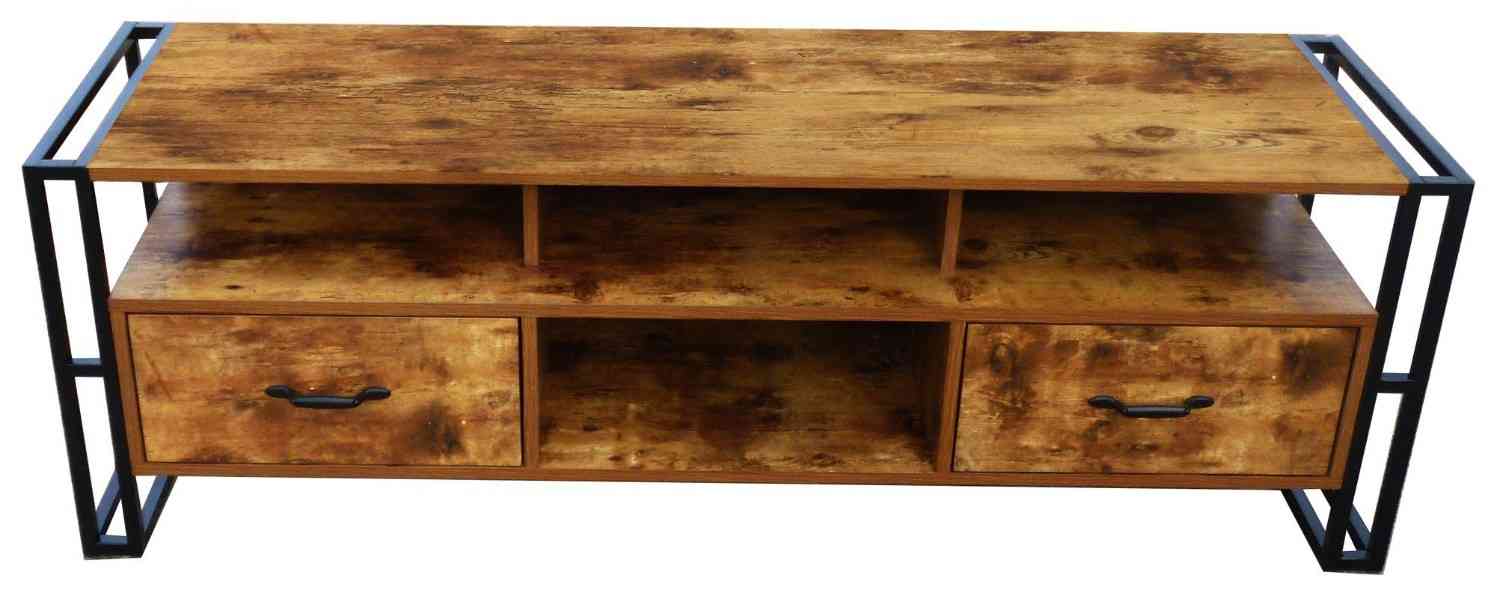 تصویر 4 از میز تلویزیون شیک پایه دار ترکیبی با جلوه ای زیبا