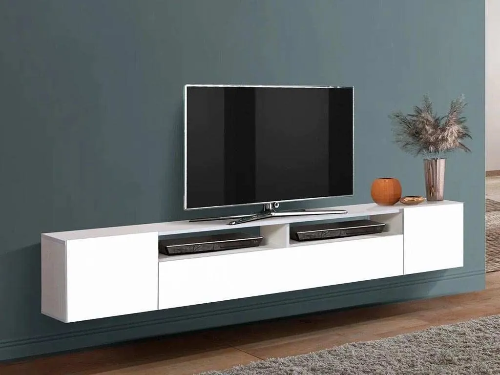 تصویر 1 از میز تلویزیون شیک ژاپنی کم ارتفاع متوازن و دیواری