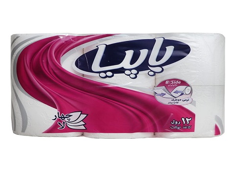 دستمال کاغذی توالت پاپیا رول دو قلو اقتصادی