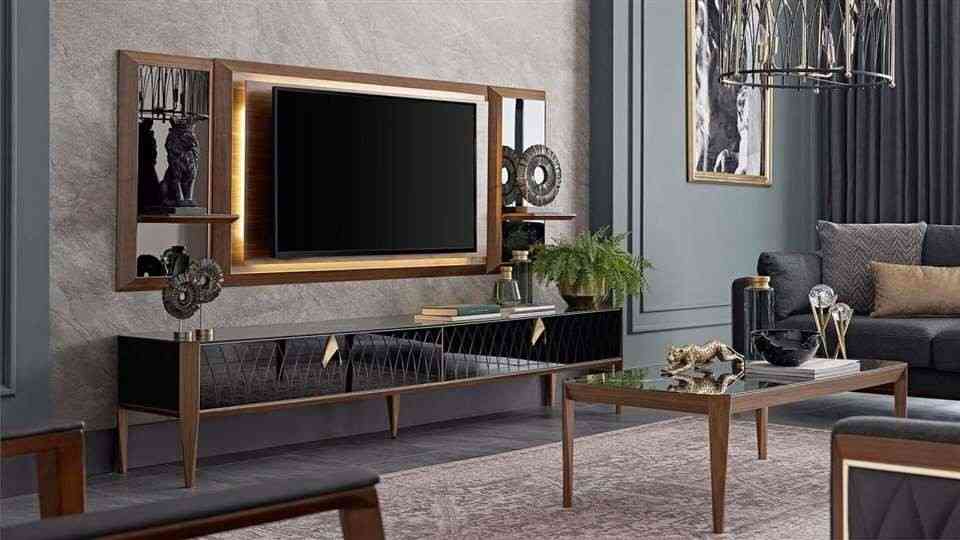 تصویر 4 از میز تلویزیون شیک روستیک کار شده نوستالژیک و اصیل