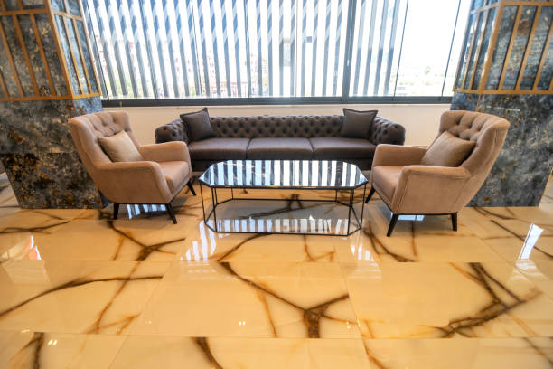 تصویر 2 از سنگ تراورتن پولیش شده درخشان فضا های رسمی