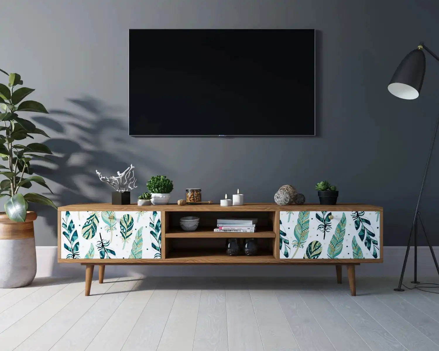 میز تلویزیون شیک فانتزی با طراحی متفاوت و زیبا