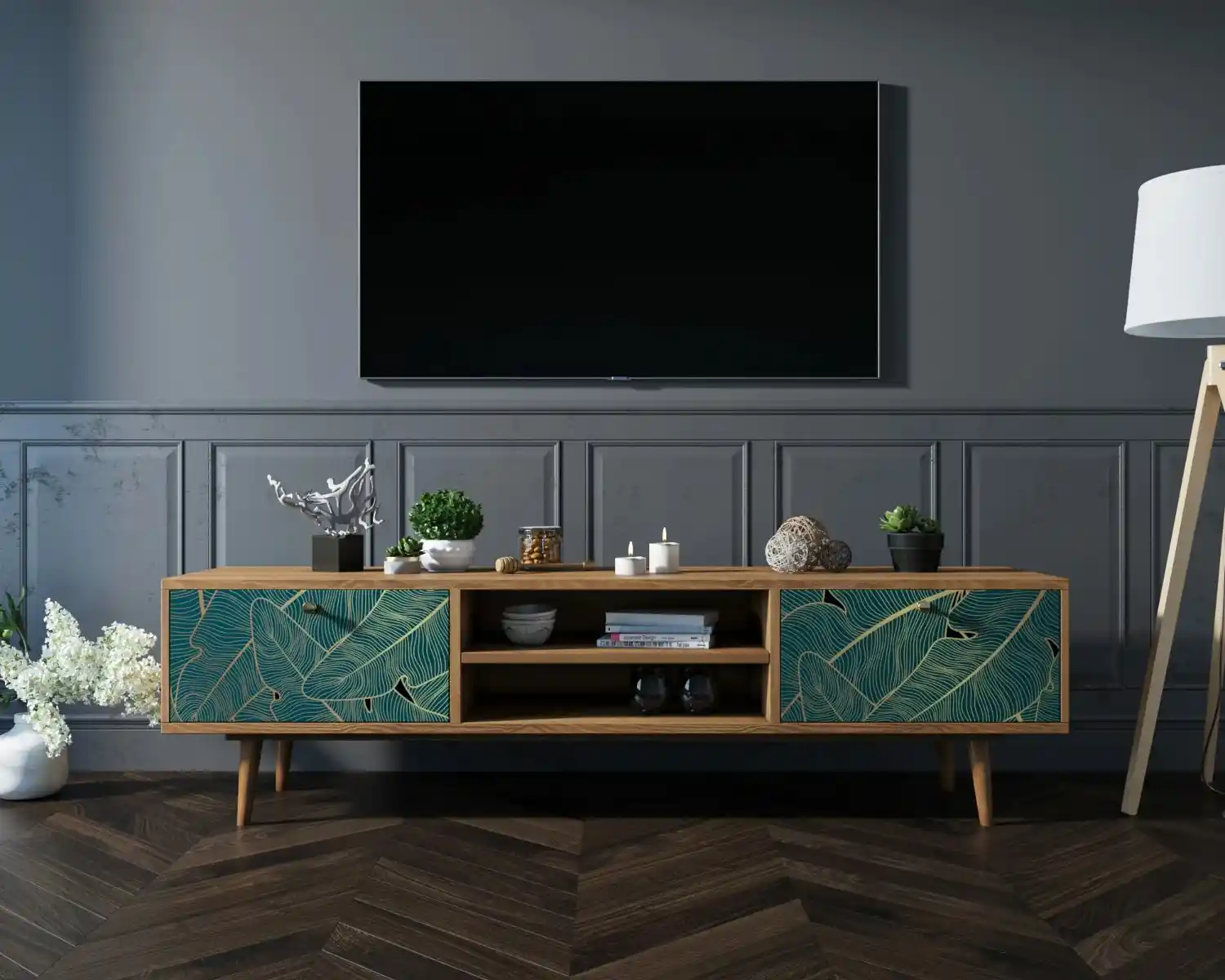 تصویر 4 از میز تلویزیون شیک فانتزی با طراحی متفاوت و زیبا