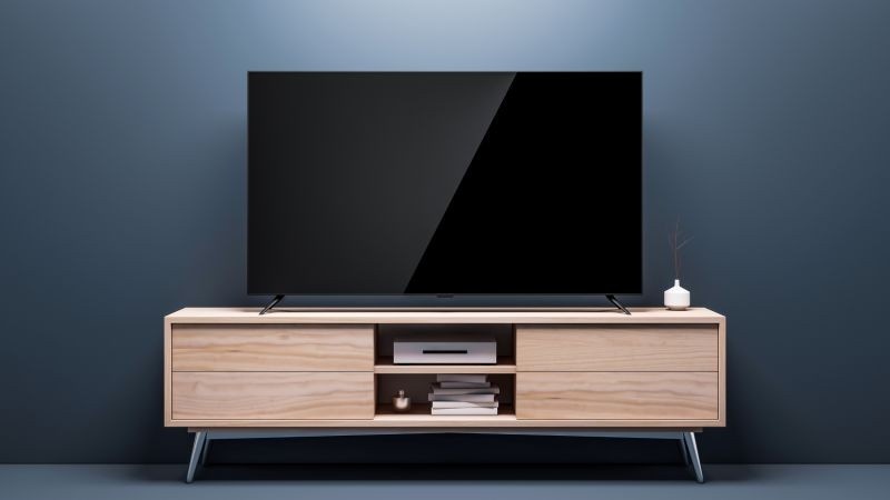 میز تلویزیون شیک ساده و یکدست با رنگ های مینیمال