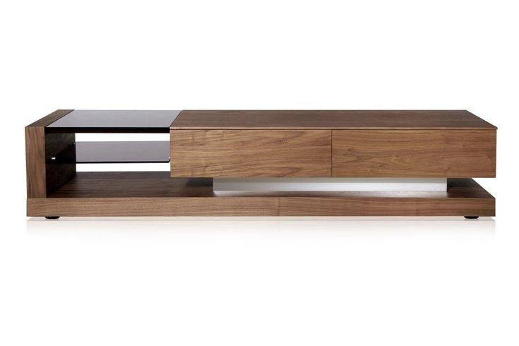 تصویر 4 از میز تلویزیون شیک دیواری تک لاین و چند لاین دارای قفسه