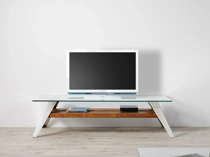 تصویر 2 از میز تلویزیون پایه دار خوش ساخت و آسان در حمل و نقل