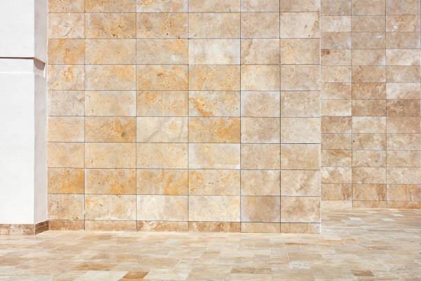 سنگ تراورتن نمای خشک مناسب اجرا مدرن