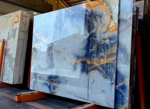 تصویر 3 از سنگ مرمریت آبی برش سفارشی معماری