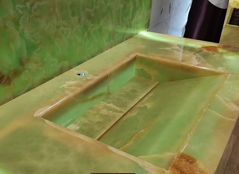 تصویر 1 از سنگ مرمر سبز کرمان مقاومت فشاری و سایشی بالا