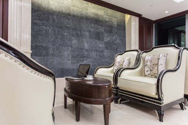 تصویر 1 از سنگ تراورتن ظاهر موقر فضای اداری