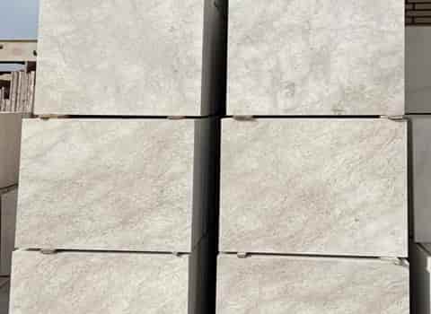 تصویر 1 از سنگ مرمریت آباده رنگ کرم روشن طبیعی