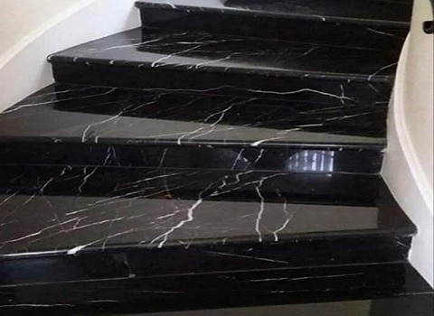 تصویر 1 از سنگ چینی مشکی فیوژن سطح براق یکدست