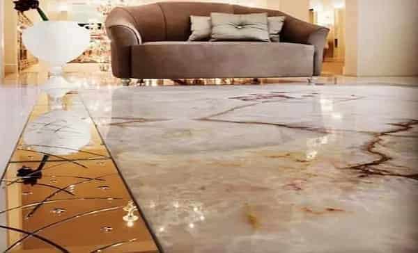 تصویر 4 از سنگ مرمریت کف حجاری‌ شده مقاوم