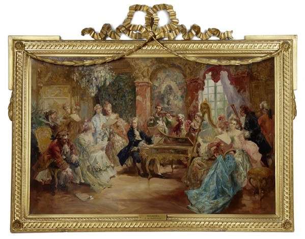 تصویر 4 از تابلو فرش سبک باروک اشرافی چشمگیر فاخر