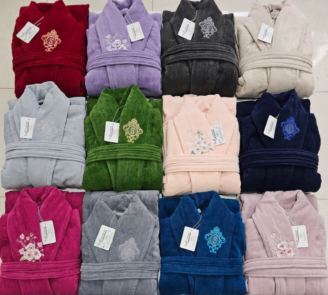 قیمت خرید عمده حوله تن پوش گلدوزی پاپیون