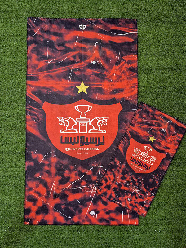 تصویر 1 از حوله حمام پرسپولیس طراحی خاص طرفداری و نرمی فوق العاده بدن